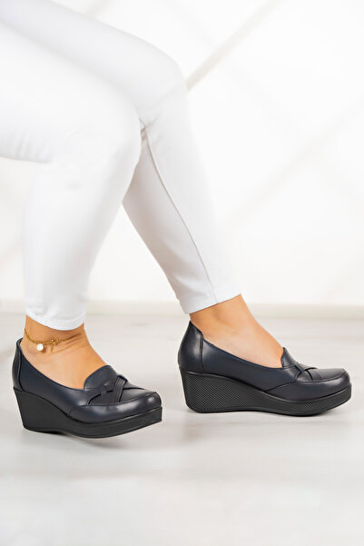 Erkan Saçmacı Синій натуральної шкіри Shay - на підборах повсякденне взуття