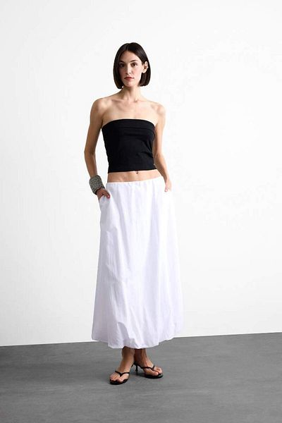 DeFacto New Season Flexible Waisted Balloon Maxi Skirt