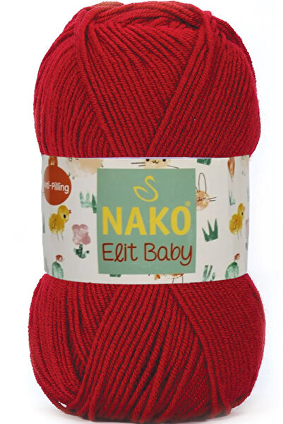 NAKO Elit Baby Tüylenmeyen Bebek El Örgü Ipi Pul Biber 298