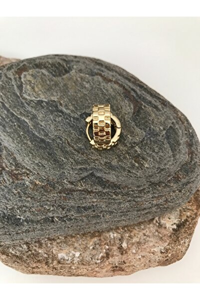 XUPİNGS JEWELRY Kordon Model 14 Ayar Rengi Xuping Mini Kalın Halka Küpe