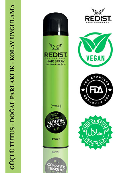 Redist Keratinli Sac Spreyi Ultra Güçlü – Uzun Süreli Tutucu – Vegan 400 ml