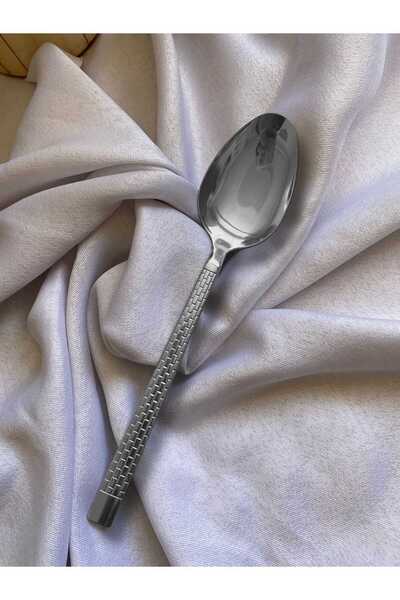 KAVEH Fork Spoon Set 30 Pieces 6 Seater Stone Model 18.0 Quality