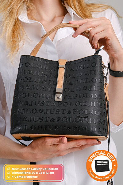 Just Polo Original Women's New Season 4 Compartment Luxury Soft Leather Lock ...