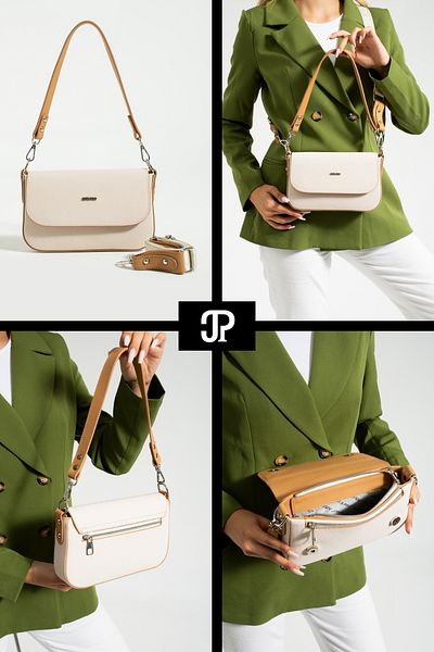 Just Polo Original Women's Mini Special Design Luxury Soft Leather Adjustable Cross Column Strap Shoulder Bag