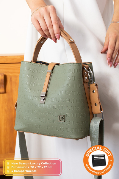 Just Polo Original Women's New Season 4 Compartment Luxury Soft Leather Lock ...
