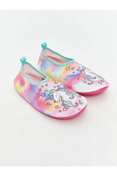 LC Waikiki New Season Printed Girls' Sea Shoes - S5Mk91Z4