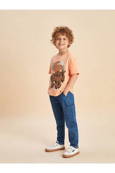 LC Waikiki LCW Детски индигови дънки с еластична талия за момче