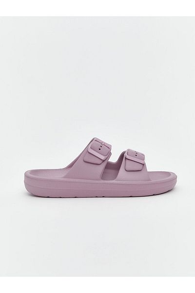 LC Waikiki Lilac Double Striped Girl's Slippers