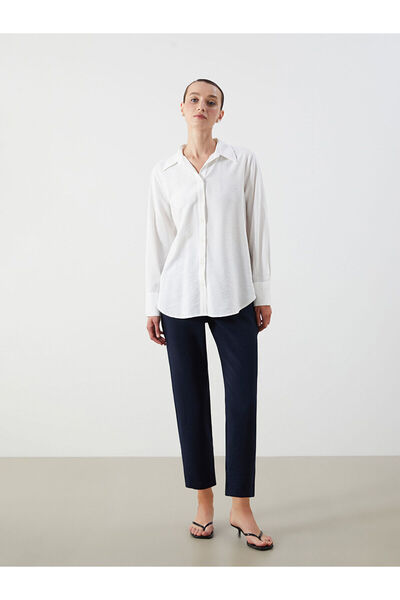 LC Waikiki Alita City Carrot Cut Women's Trousers with Elastic Waist and Cont...