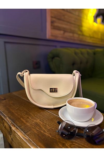 Elory Grace Slant Women's Cream Cross Shoulder Bag – New Season, Special Cut Cover, Adjustable Strap