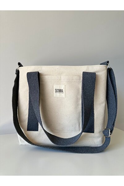 Sowa Collection Kanvas Çıtçıtlı Çanta Ayarlanabilir Çapraz Askılı Kadın El Ve...