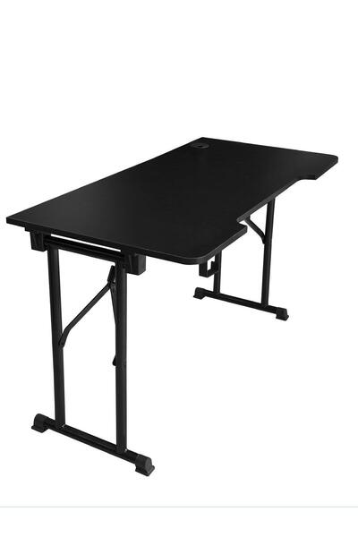XMAX JetKur Siyah Bilgisayar Oyuncu Masası 120x60cm Sallanmaz Metal Ayaklı - Pratik Kurulum