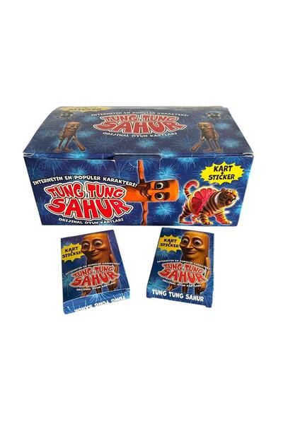 MyClean Tung Tung Sahur Game Card Sticker 24 Mini Box Popular Game
