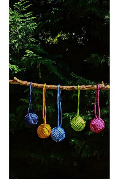 Holidog Köpek Diş Ipi Isırma Halatı Dayanıklı Orijinal Tenis Toplu El Yapımı At-getir Çekiştirme Oyuncağı