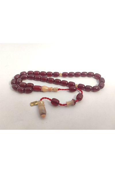 İskeçe Exclusive Jesus Masterpiece of Balkaya Double Piece Imame Old Style Countersunk Old Crimping Amber Certified 8319