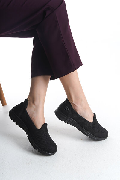 ZOLESSA حذاء نسائي أسود لتقويم العظام، حذاء راقصة الباليه مريح للأم، حذاء مشي رياضي يومي