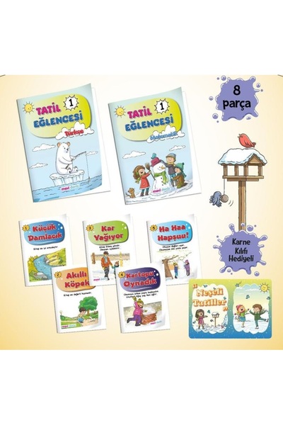 Mavi Deniz Yayınları Mavi Deniz 1. Sınıf Yarıyıl Tatil Seti 2023