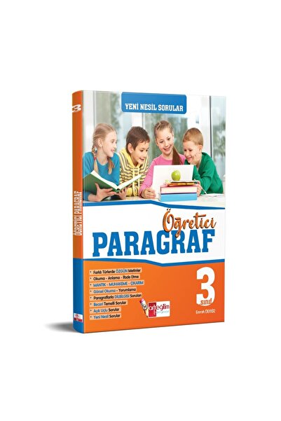 Artı Eğitim Yayınları 3. Sınıf Yeni Nesil Sorularla Öğreten Paragraf Kitabı-K...
