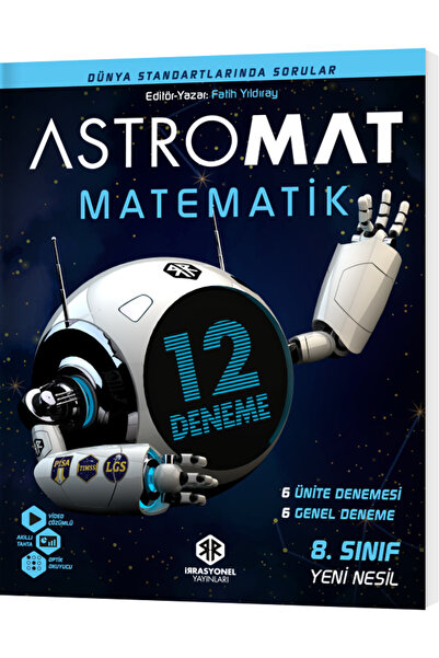 İrrasyonel Yayınları İrrasyonel 2024 8. Sınıf Astromat Matematik Yeni Nesil 12'Li Deneme
