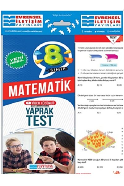 Evrensel İletişim Yayınları Evrensel İletişim 8. Sınıf Matematik Yeni Nesil Y...