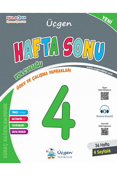 Üçgen Yayıncılık Üçgen 2025 4. Sınıf Hafta Sonu Ödev Ve Çalışma Yaprakları 36...