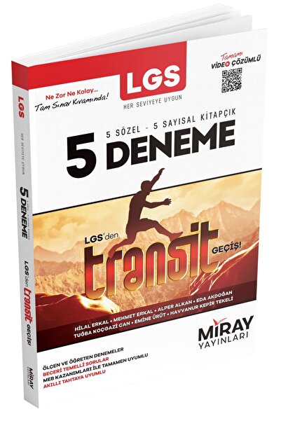 Miray Yayınları Miray 2024 8. Sınıf Lgs Transit 5 Deneme