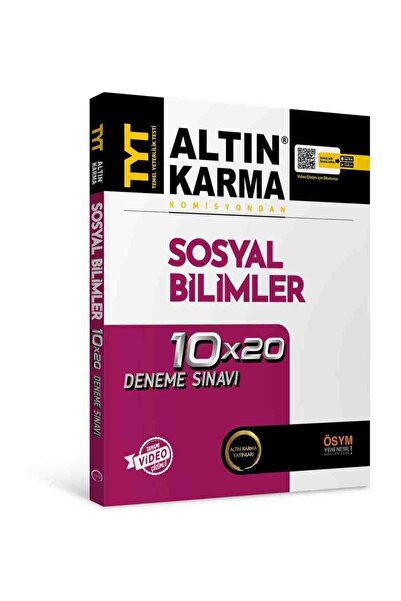 Altın Karma Yayınları Tyt Sosyal Bilimler Komisyondan 10x25 Deneme