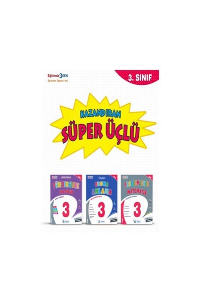 Üçgen Yayıncılık Üçgen 2025 3. Sınıf Süper Üçlü Kazandıran Kitaplar Seti Tüm ...