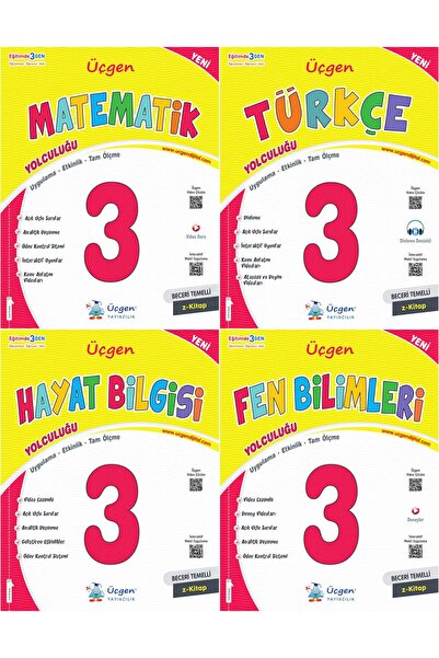 Üçgen Yayıncılık Üçgen 2025 3. Sınıf Beceri Temelli Türkçe + Matematik + Haya...