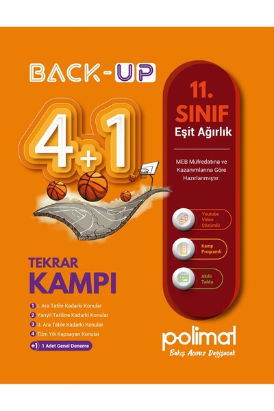 Polimat Yayınları Polimat 2025 11. Sınıf Eşit Ağırlık Back-Up 4+1 Kamp Kitabı
