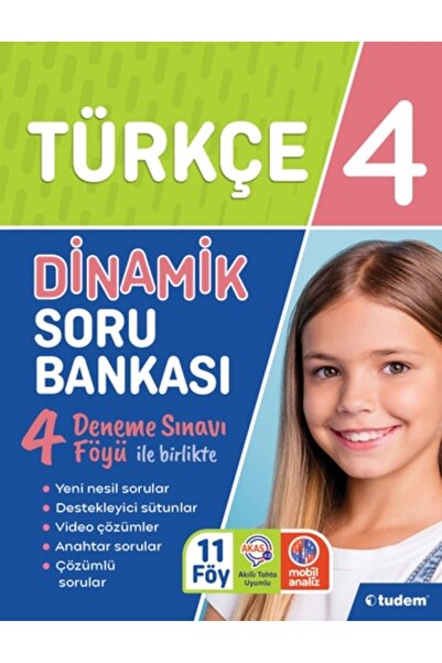 Tudem Yayınları TUDEM YAYINLARI 4.SINIF TÜRKÇE DİNAMİK SORU BANKASI