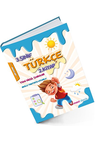 Mavi Deniz Yayınları Mavi Deniz 2024 3. Sınıf Türkçe 2. Kitap Yeni Nesil Soru...