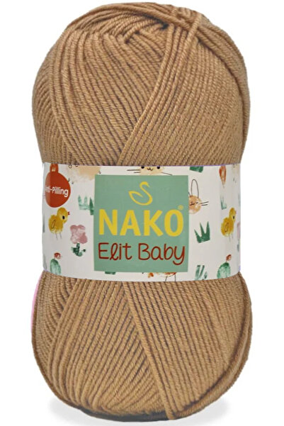 NAKO Elit baby Tüylenmeyen Bebek Yünü 974 Çöl Kumu
