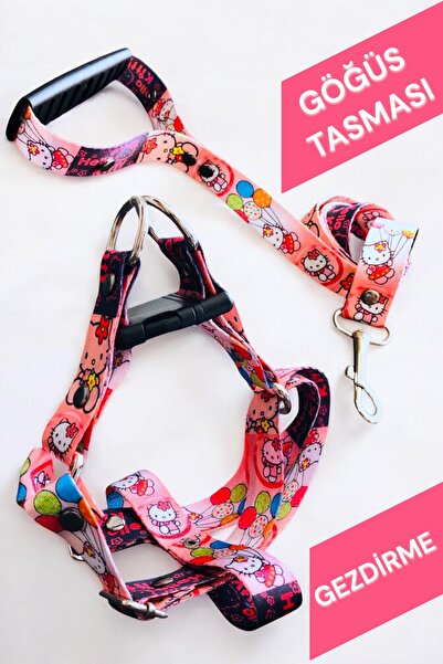 Angelapets Köpek Tasması ( Göğüs Tasması ) Gezdirme Kayışı Set Baskılı Seramik Bardak Hediyeli