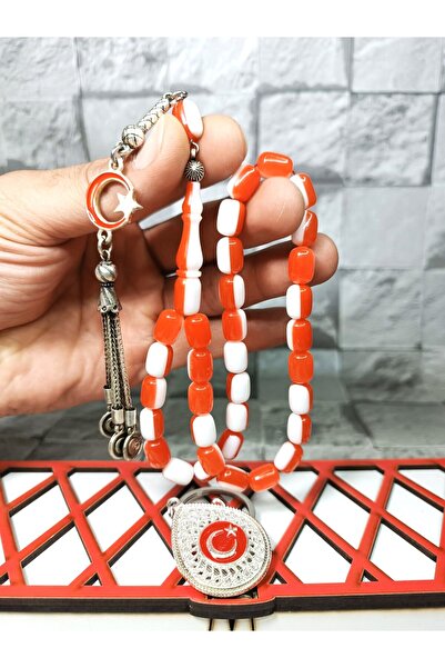 Tasarım Ayyıldız Tesbih Plexiglass Airplane Glass Double Color