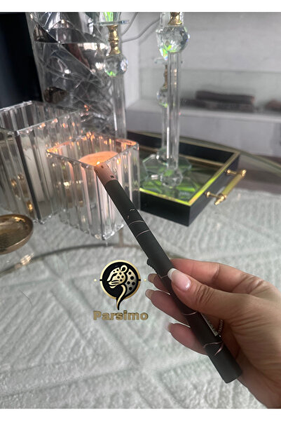 Parsimo Uzun Şamdan Şömine Ocak Çakmağı Bakır Siyah