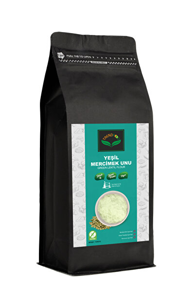 TREND FOOD 1 kg %100 Doğal Yerli Yeşil Mercimek green Lentil Flour Unu Taş De...