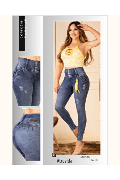 Divina Shaping jeans with real push-up effect, made in Colombia, La Atrevida model