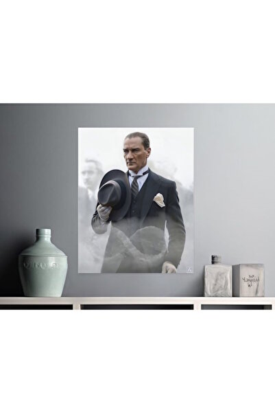 Generic Brand TABLIE COLORATĂ ATATURK PE PÂSLĂ DECOR DE PERETE DECOR DE PERET...