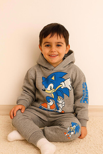 Argün kidss Yeni sezon unisex çocuk sonic sega baskılı eşofman takımı