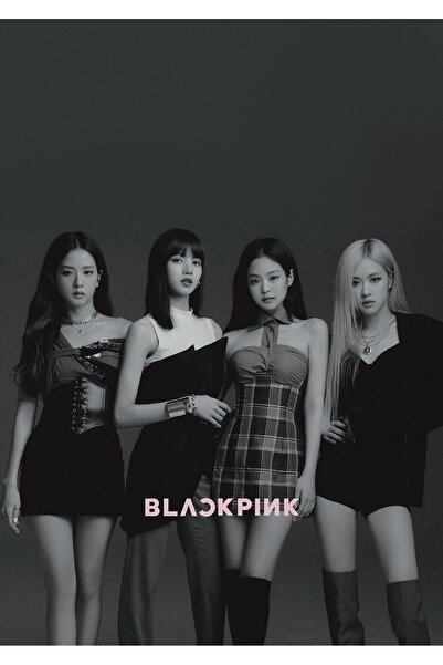 512 STORE Black Pink 8k Poster 30x40 Cerçevesiz Tasarım Duvar Dekor Estetik K...
