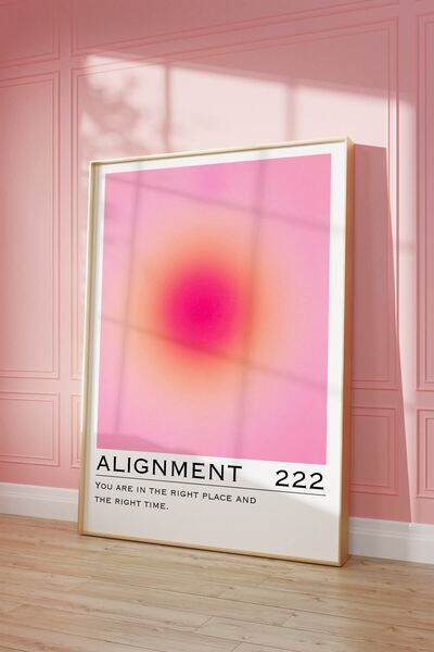 Vinca Prints Angel Numbers Aura Poster, Aura Poster, Estetik Duvar Tablosu, y2k Poster Gradient Poster Çerçevesiz