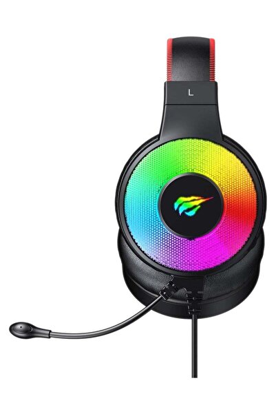 Havit سماعة رأس H2013D للألعاب سلكية سوداء فوق الأذن