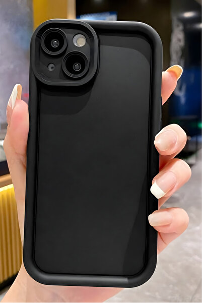 Fibaks Apple Iphone 15 Uyumlu Kılıf Kamera Korumalı Yumuşak Dokulu Renkli Sil...