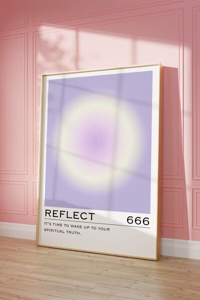 Vinca Prints Angel Numbers Aura Poster  Çerçevesiz