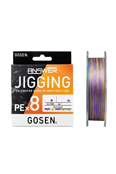 GOSEN Jigging Answer PE 8 300mt MultiColor Örgü İp Misina