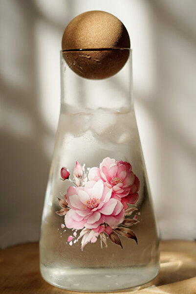 Caga Home CAGA Pinterest Cam Sürahi | Kiraz Çiçeği Desenli Borosilikat Ahşap ...