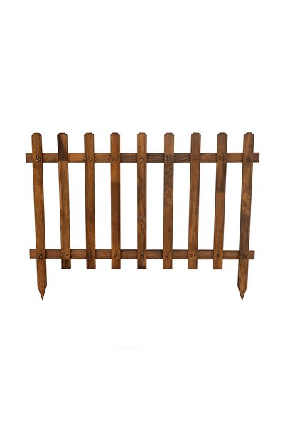 pinoxi Ahşap Büyük Boy Kazıklı Bahçe Çiti