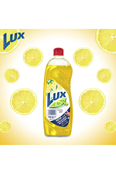 LUX Dishwashing Liquid Lemon 750 ml – Powerful Grease Removal & Fresh Lemon Scent