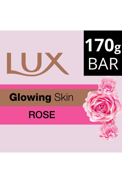 LUX Glowing Skin Rose Bar Soap 170g – Radiant Glow with Luxurious Rose Fragrance